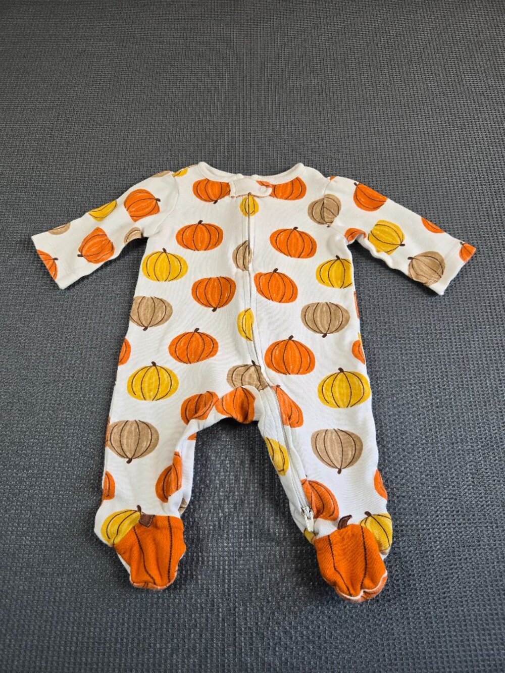 Just One You by Carter's Pumpkin Footed Sleeper 3M